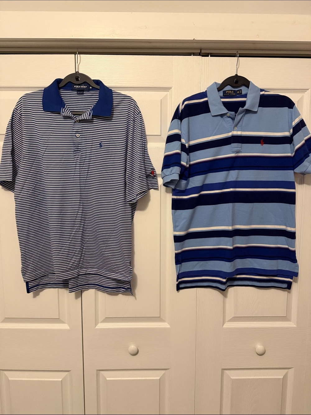 Polo by Ralph Lauren men’s Blue Multi-Striped Polo Pair